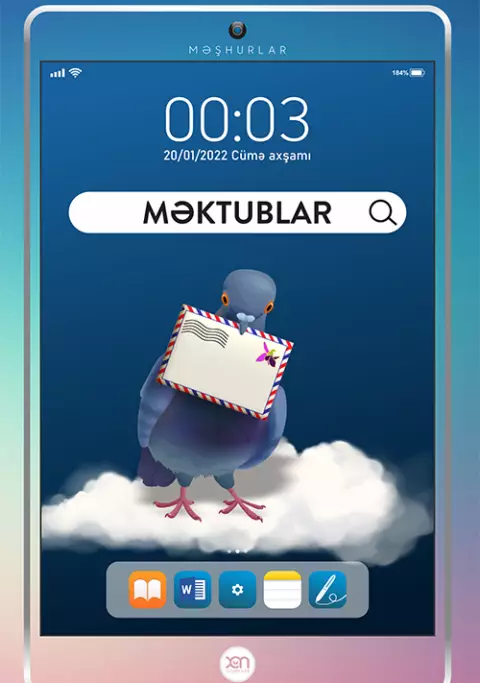 An image of a product called Bədii ədəbiyyat Məşhurlar Silsiləsi Məktublar