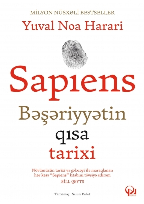 An image of a product called Sapiens Bəşəriyyətin qısa tarixi-Qanun Nəşriyyatı