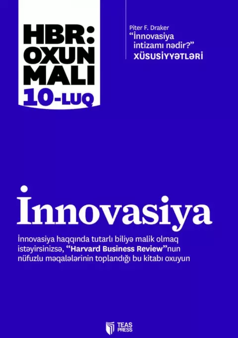 An image of a product called İnnovasiya “Harvard Business Review”: oxunmalı “10-luq”